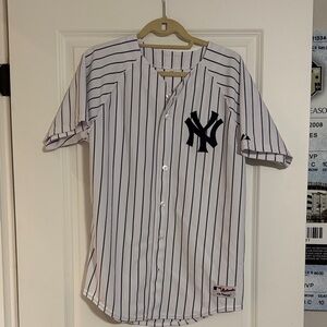 White and Black Babe Ruth Yankees Jersey